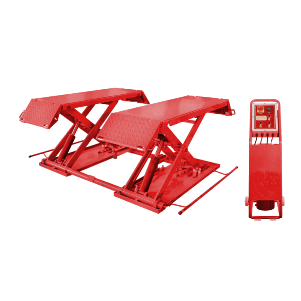 UNITE U-Z30M Hidro Elektrikli Kilitli Makaslı Lift 3 Ton 960 mm Kırmızı
